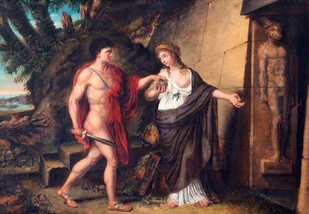Richard Westall - Theseus and Ariadne at the Entrance of the Labyrinth