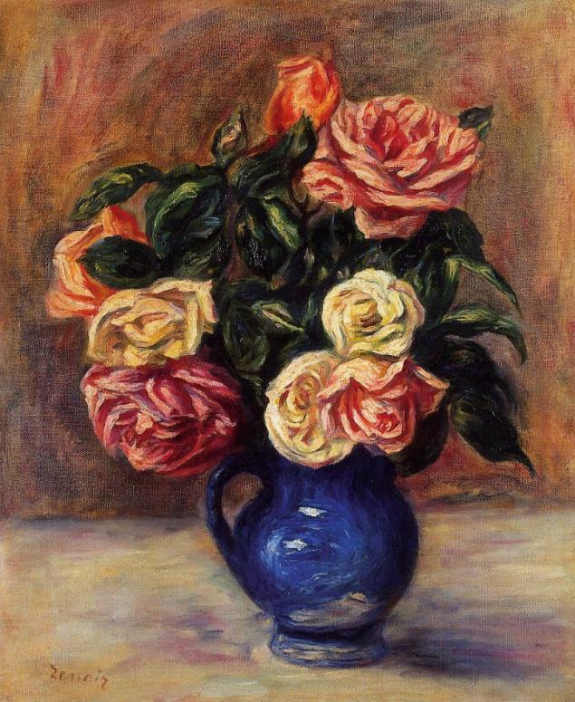 Roses in a Blue Vase, 1900