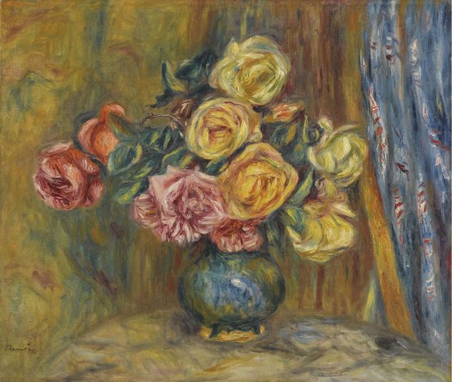 Roses with Blue Curtain, 1912