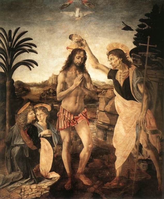 The Baptism of Christ, Andrea del Verrocchio, 1475