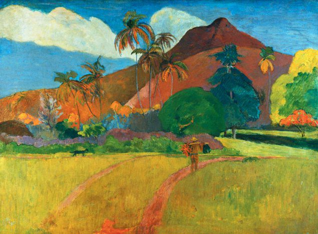 Tahitian Landscape-Paul Gauguin